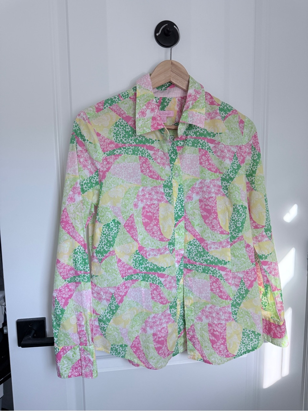 Lilly Pulitzer Pastel Floral Print Button-Up Jacket - Pink, Green, Yellow